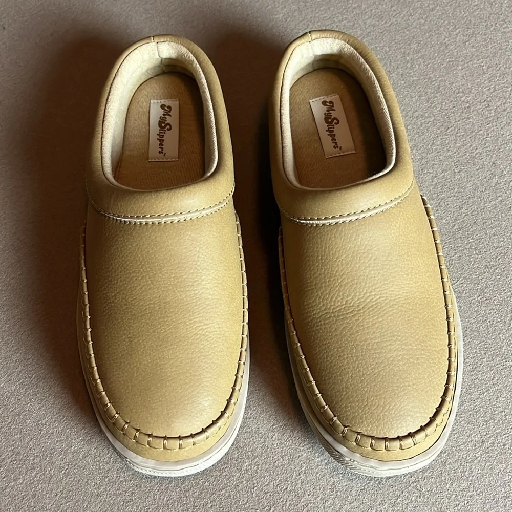 MY SLIPPERS All Season Leather Slip-ons - Women’s Size 9 - Picture 7 of 7